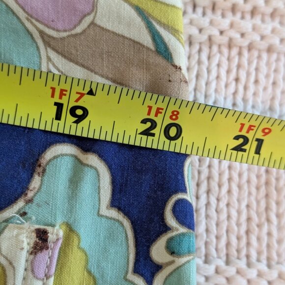Maeve Collette Pants; retro 1970's spring colors print; Anthro's "magic fabric"! - Picture 6 of 12